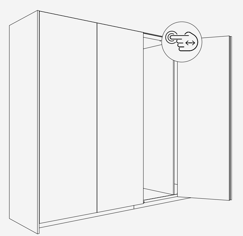 Įvažiuojančių durų sistema K-HAWA Folding Concepta III - Image 2