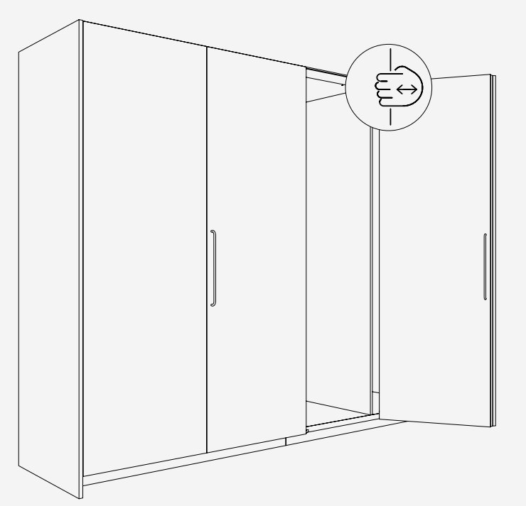 Įvažiuojančių durų sistema K-HAWA Folding Concepta III - Image 3