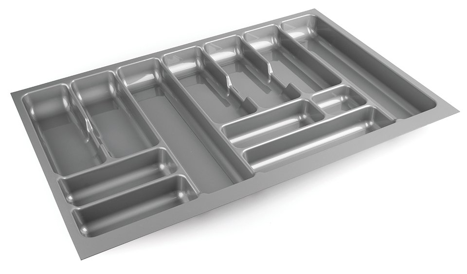 StrongIn įrankių dėklai 735 × 490 mm sidabro metalinė matinė