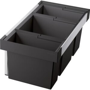 Blanco 525221 atliekų rūšiavimo sistema Flexon Ii Low 80/3 1 × 19L + 1 × 30L + 1 × 16L