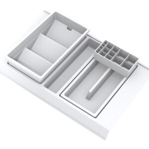 Gollinucci vonios organizatorius su priedas 450 mm 308 × 422 × 90 mm balta