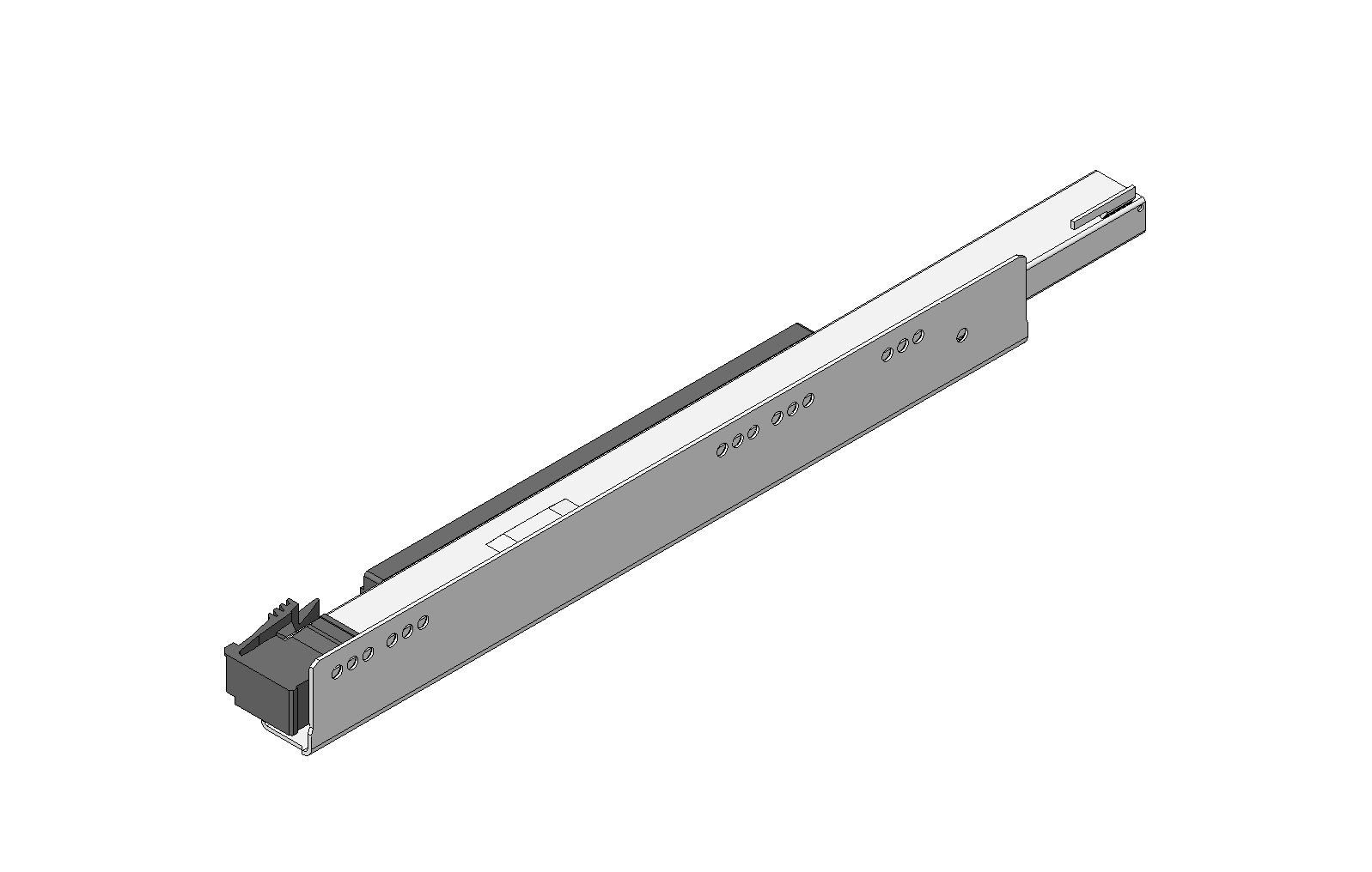 Blum Legrabox, stalčiaus furnitūros komplektas K 500 mm/70 kg, BLUMOTION / TOB, baltas, vidinis