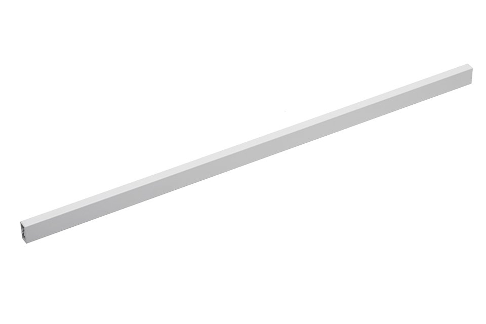 StrongMax 16/18 priekinis rankenos relingo profilis 1100 mm, vidiniam stalčiui, baltas (1 vnt.)
