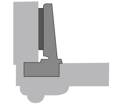Hettich 9155241 Intermat durų lankstas 43 mm uždedamas 95° Th 40 mm medvaržtis spyruoklė - Image 4