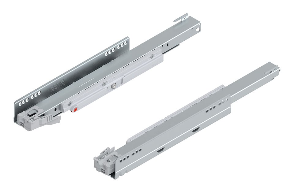 Blum Legrabox, stalčiaus furnitūros komplektas K 300 mm/40 kg, TIP-ON, pilkas, EXPANDO