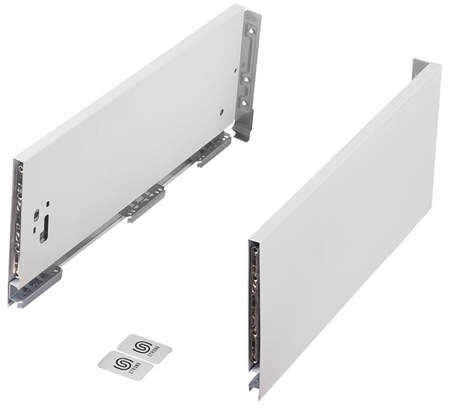 StrongMax 16 stalčiaus šonai H185/600 mm, baltas, komplektas (pora)