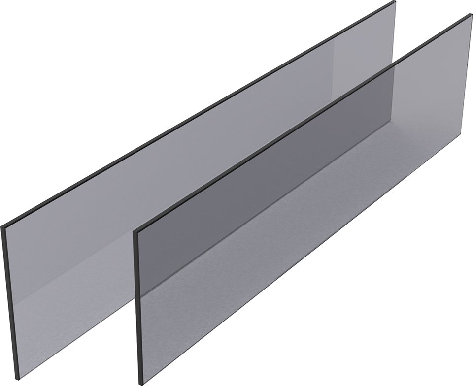Kesseböhmer Conero stalčiaus stiklų komplektas H168, Lw 760-820, Kb-800 mm
