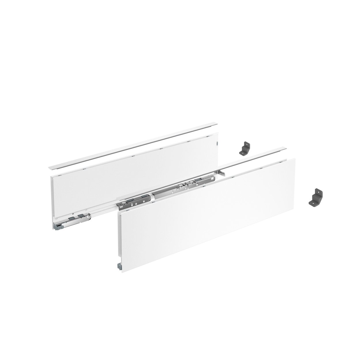 Hettich 9353395 AvanTech YOU stalčiaus šonų komplektas, 139/400 mm, baltas (2025 m. versija)