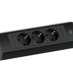 BACHMANN 932.100 Casia 2 , 3x230V, juoda RAL 9005 schuko