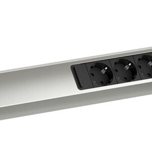 BACHMANN 932.004 CASIA 2 lizdų blokas, 4×230 V Schuko, nerūdijančio plieno imitacija