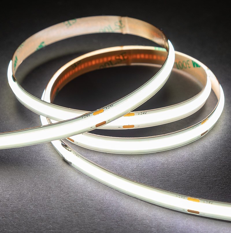 StrongLumio LED juosta COB 24V 8W/m (320 LED/m), 5 mm, neutrali balta – 1 m - Image 2