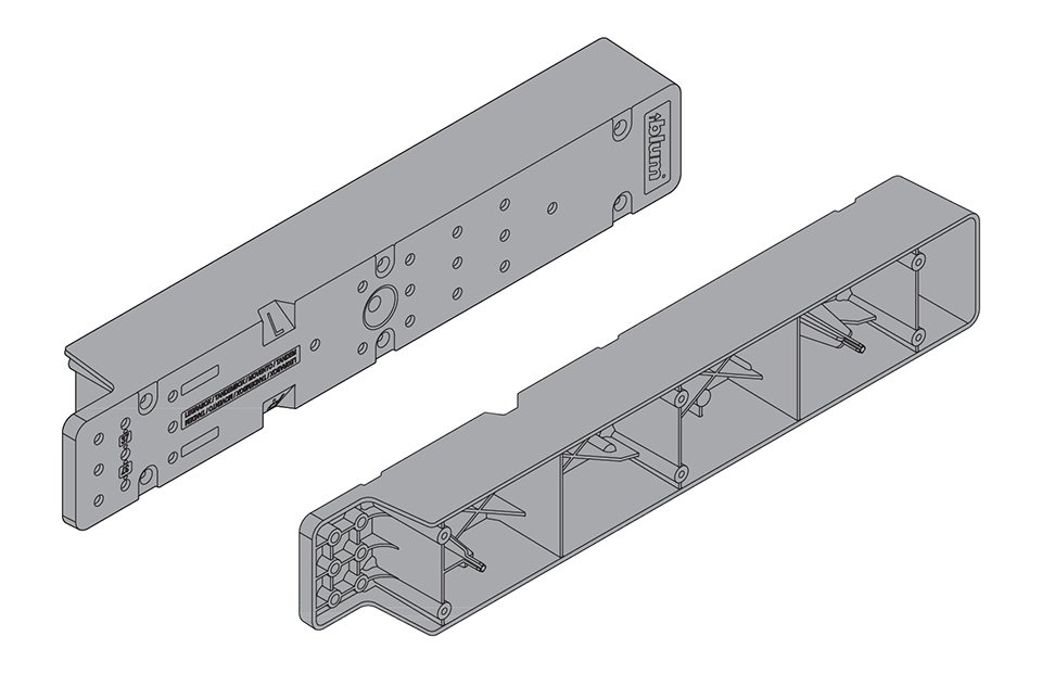 Blum Z95D4100 SPACE STEP, distancinė juosta, tamsiai pilkas OG (1 vnt.) - Image 4