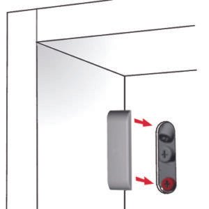 Italiana Ferramenta Libra dangtelis siauras Libra H1/H2/H3 Zamac Ni