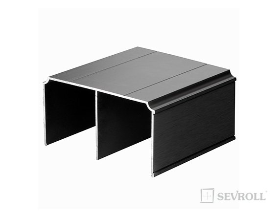 Sevroll 03115 Gemini viršutinis bėgis, 1700 mm, juoda šlifuota