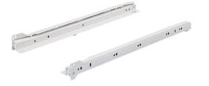 Ritininiai bėgeliai Hettich 1058348 FR 402, 500 mm, 25 kg, balti