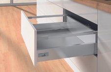 Hettich Atira stalčiaus furnitūros komplektas 470/176 mm sidabro