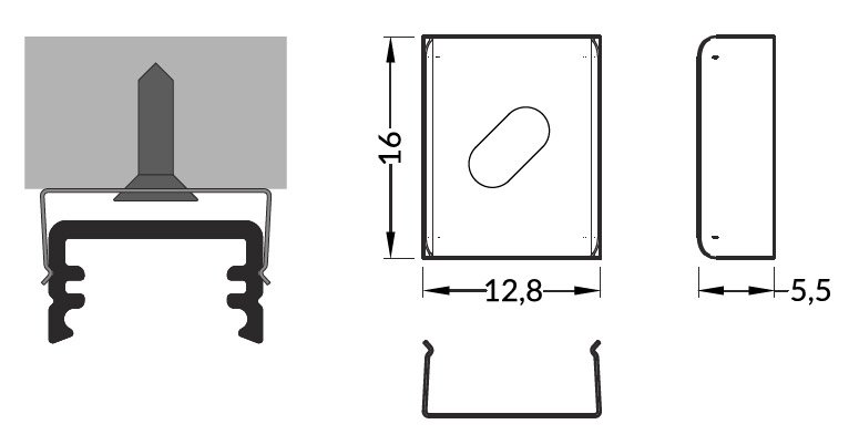 StrongLumio spyruokliniai laikikliai Smart 10/Slim 8, balta (pora) - Image 2