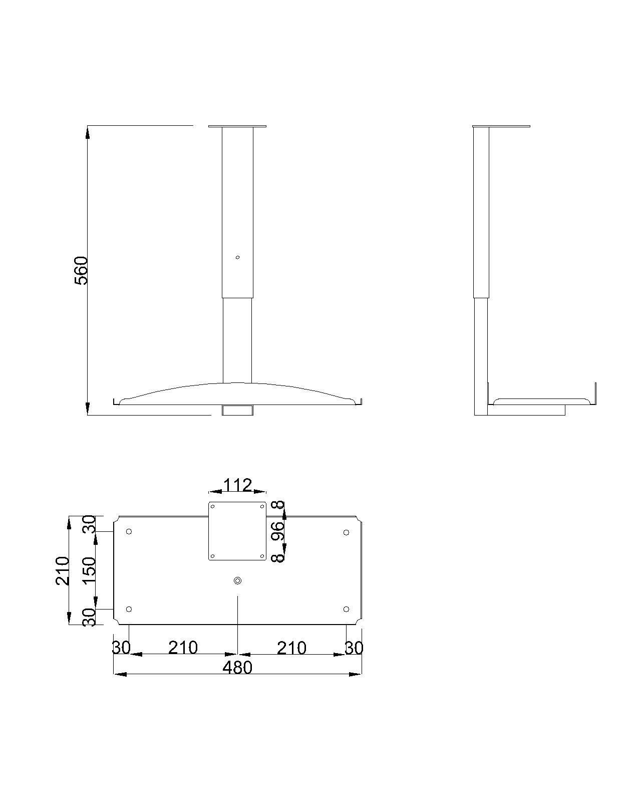 MILADESIGN G9 St103R laikiklis skirtas kompiuteriui reguliuojamas sidabro - Image 2
