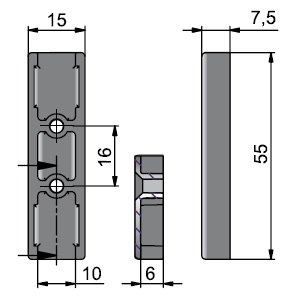 Lehmann spintelės spynos 415 atsakomoji detalė - Image 2