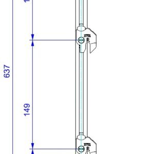 Lehmann strypas Svs3 tipas 9 (1+4 ilgis 639 Mm)