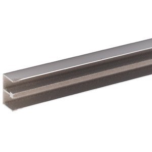 Hettich 76470/2 SlideLine 97 viršutinis bėgis, 2000 mm, sidabro anoduota