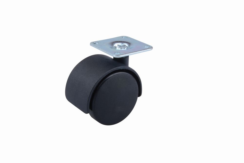 StrongCastors ratukas 50 mm plokštelė juoda