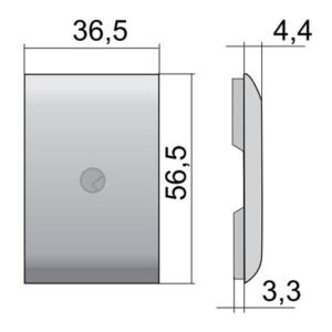 Italiana Ferramenta Libra dangtelis platus Libra H1/H2/H3 plastikas balta
