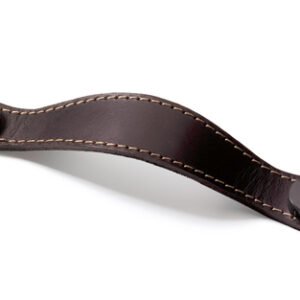 Rankenėlė Hettich Gela, 128 mm (ilgis 150 mm), tamsiai ruda oda
