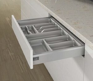 Hettich 9194939 įrankių dėklas Orgatray 440, 701-800/441-520 mm, sidabro
