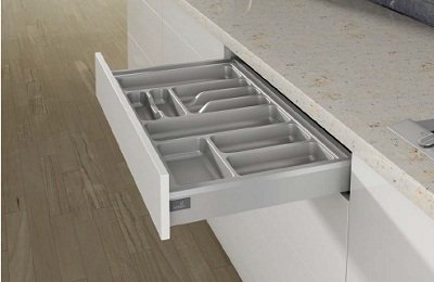 Hettich 9194934 įrankių dėklas Orgatray 440, 351-400/441-520 mm, sidabro