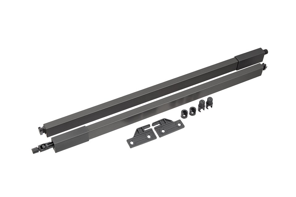 StrongMax 16/18 relingų komplektas stalčiui paaukštinti 400 mm, pilkas